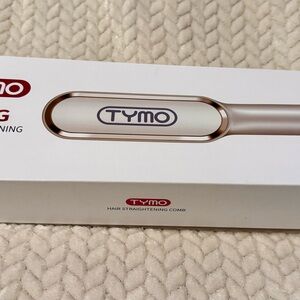 TYMO Hair Straightening Comb - Silver